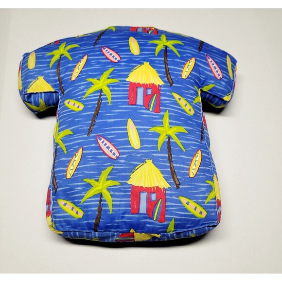 Vintage Hawaiian Shirt Decorative Novelty Pillow Accent Throw Pillow EUC - Picture 2 of 8